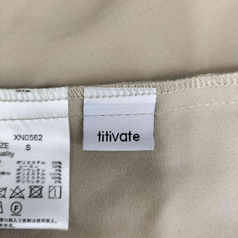 ティティベイト titivate バックプリーツ トレンチコート レディース JPN:S